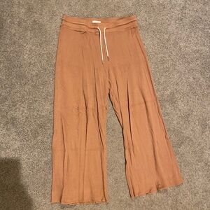 ORGANIC THERMAL WIDE LEG PANT - Sedona